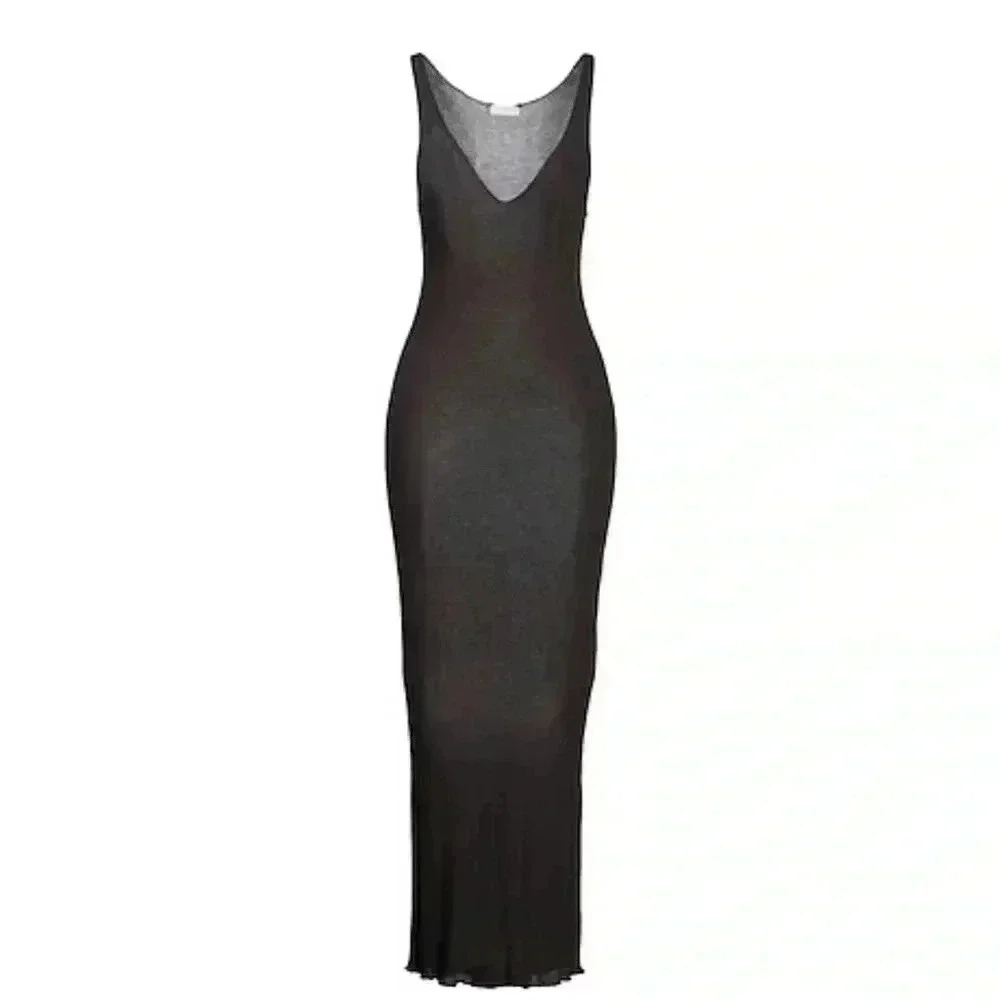 AVIU dark brown midi/maxi lightweight dress! NWT Size IT42/US6
8036